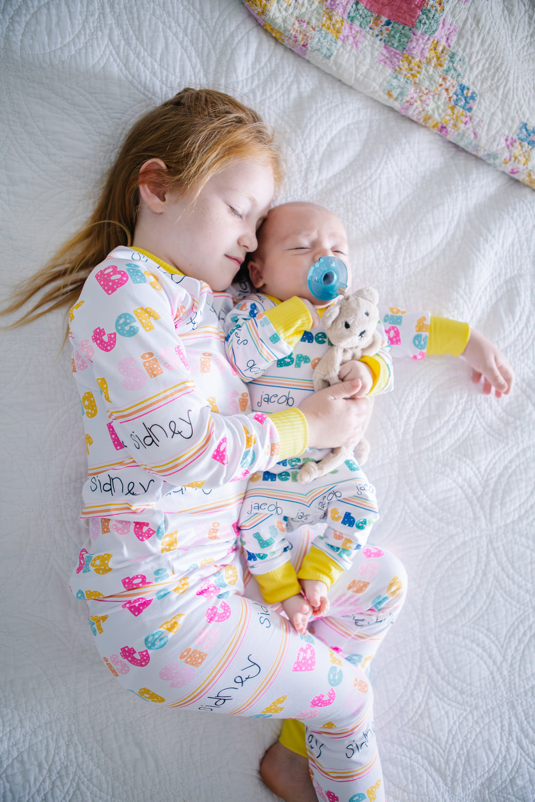 Sibling Set Pajamas – Personalized Kids Matching Pajamas With Soft Stretchy Fabric