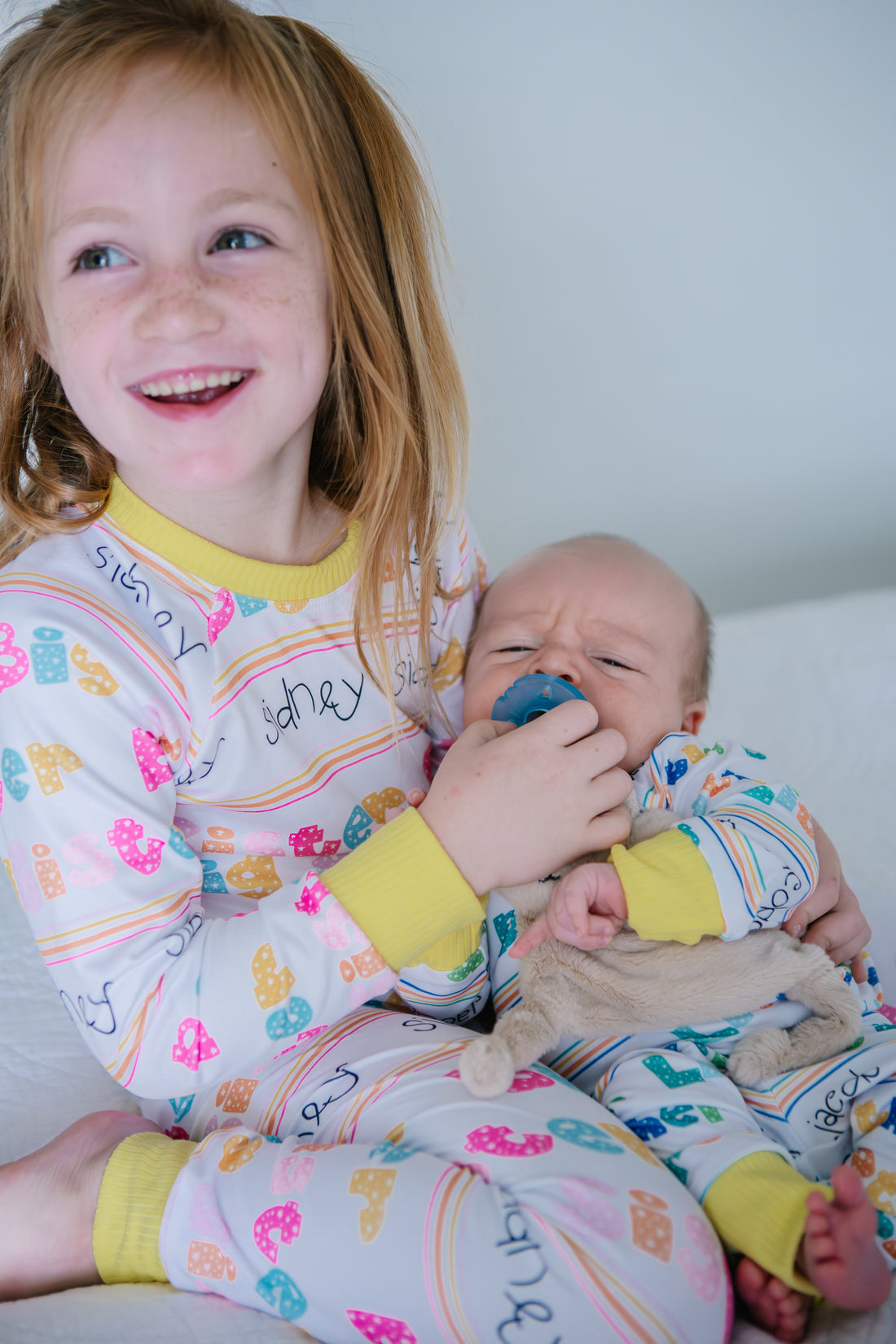 Sibling Set Pajamas – Personalized Kids Matching Pajamas With Soft Stretchy Fabric