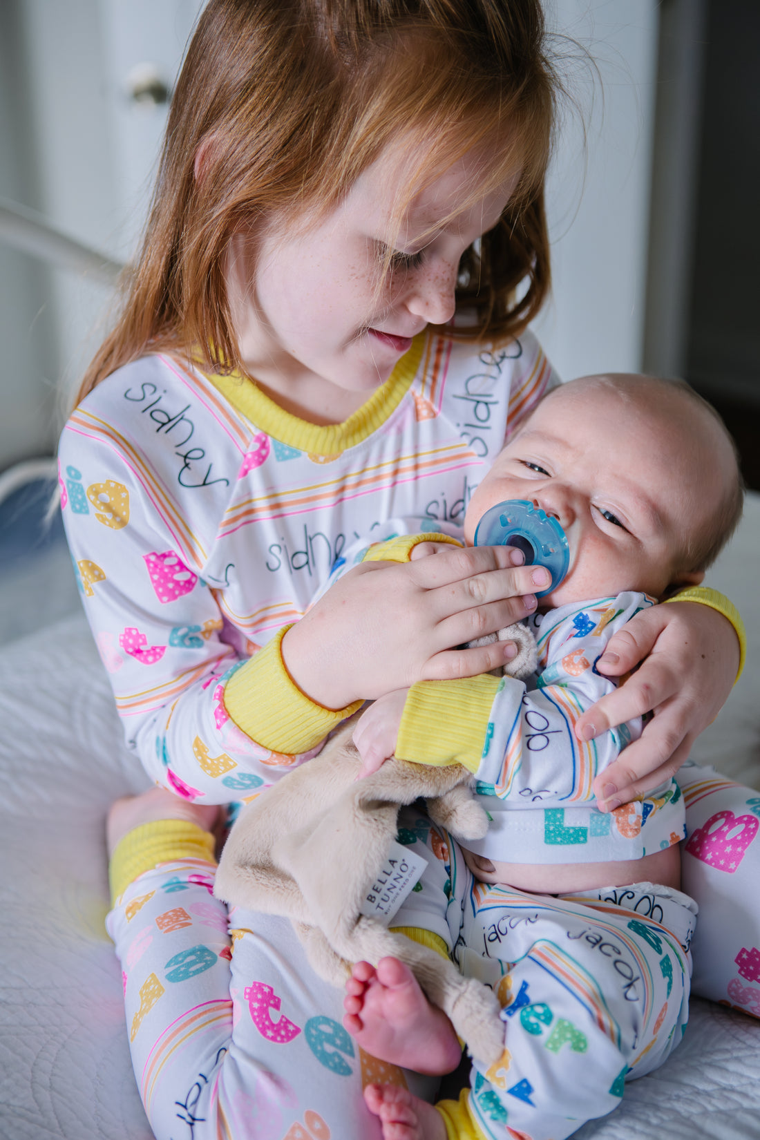 Sibling Set Pajamas – Personalized Kids Matching Pajamas With Soft Stretchy Fabric