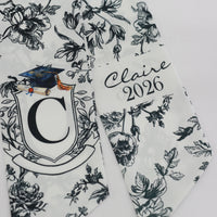 Personalized Graduation Wreath Sash Bow – Custom School Colors Class of 2026