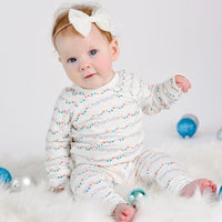 Holiday Lights Pajamas - Kids Christmas Sleepwear | Soft Polyester PJs Set