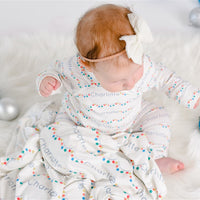 Holiday Lights Pajamas - Kids Christmas Sleepwear | Soft Polyester PJs Set