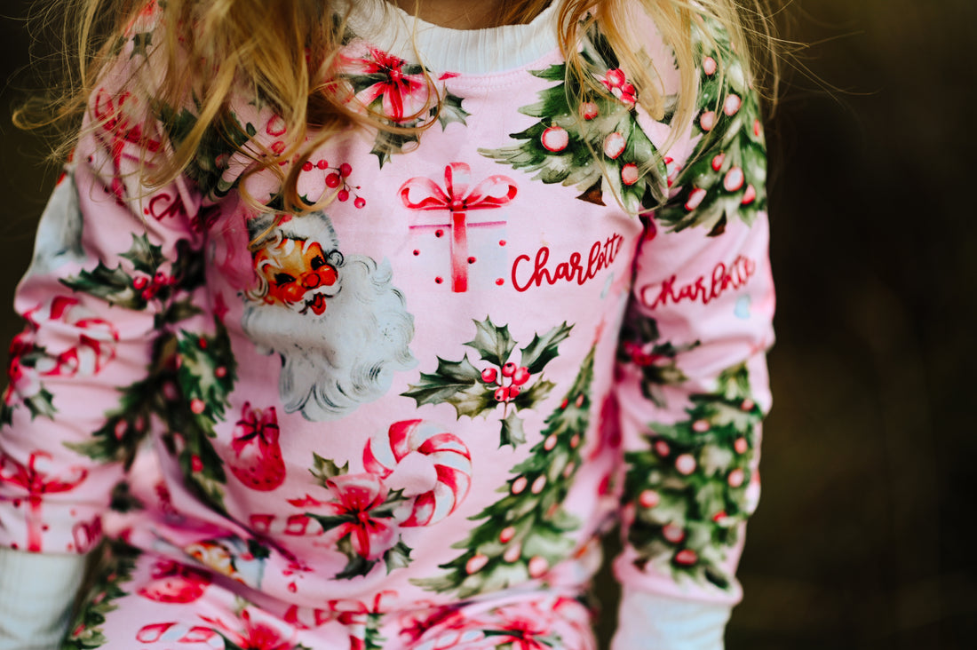 Pink Santa Pajamas | Cozy Christmas Pajamas for Kids