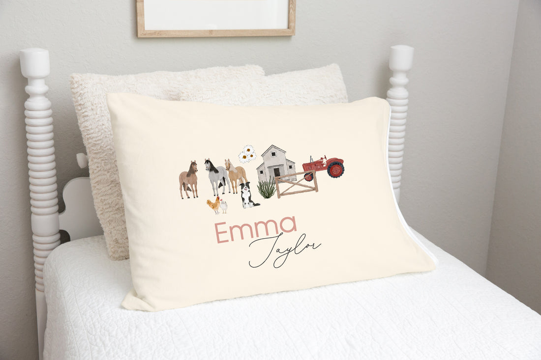 Personalized Kids Pillowcase – Soft Cozy Minky Pillowcase for Boys and Girls