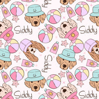 Pink Puppies  Custom Personalized Pajamas For Kids