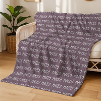 Minky Toddler Blanket – Personalized Double Sided Blanket With Cozy Plush Fabric