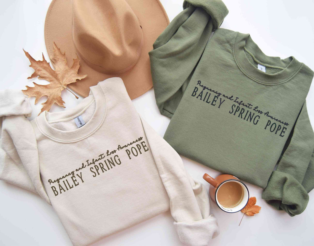Infant Loss Sweatshirt – Embroidered Crewneck | Pregnancy Loss Shirt, Comfort for Grief