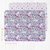 Baby Girl Gift Set – Personalized Floral Baby Outfit with Cozy Gown & Swaddle