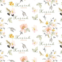 Personalized Newborn Hat – Soft Infant Beanie With Satin Bow For Baby Photos