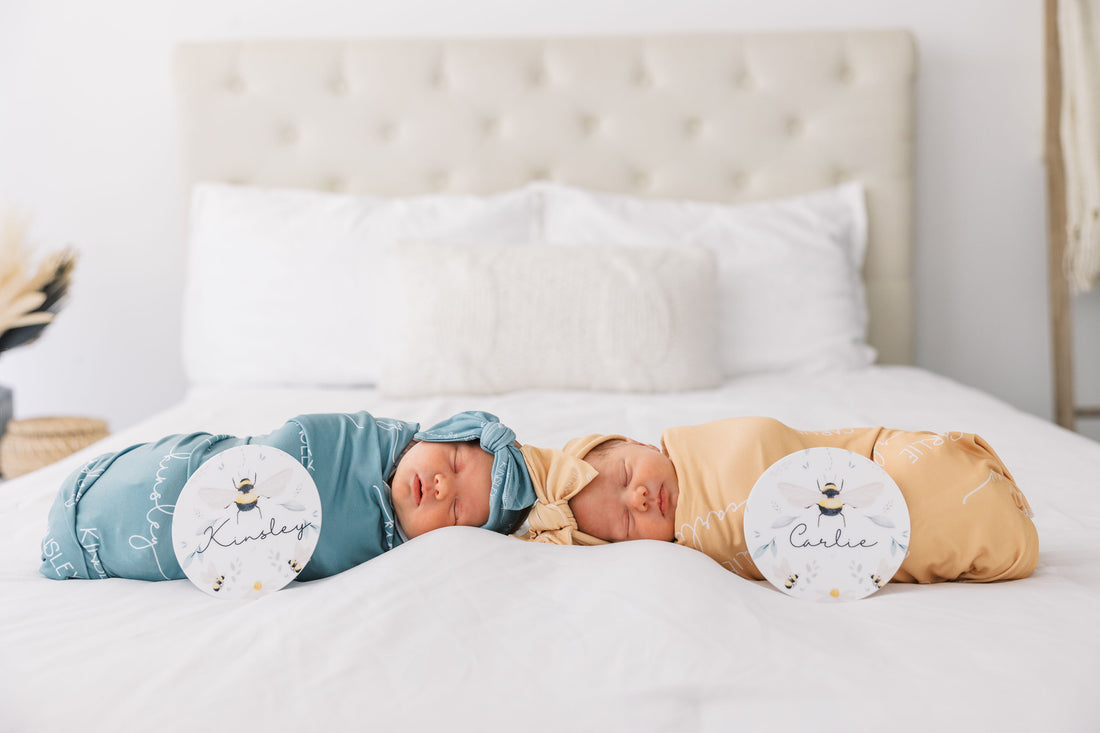 Camden Honey Yellow Stretchy Swaddle