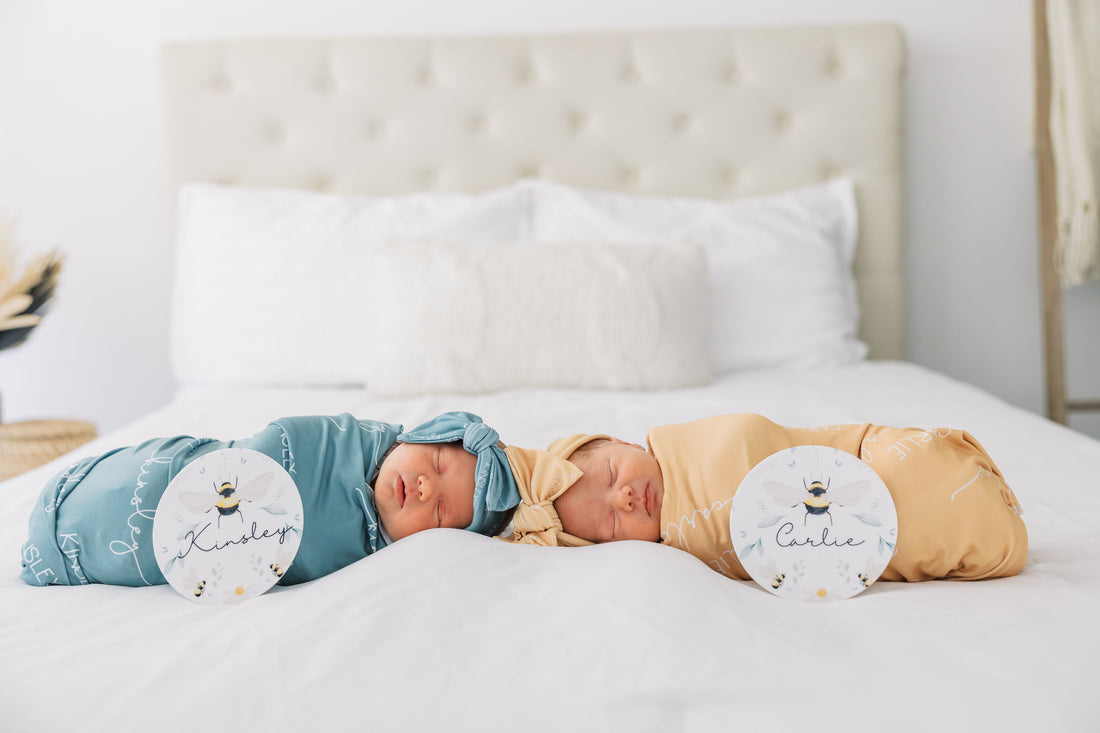 Camden Honey Yellow Stretchy Swaddle