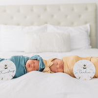 Camden Honey Yellow Stretchy Swaddle