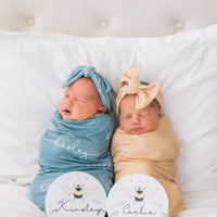 Camden Honey Yellow Stretchy Swaddle