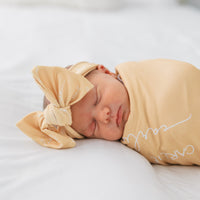 Camden Honey Yellow Stretchy Swaddle