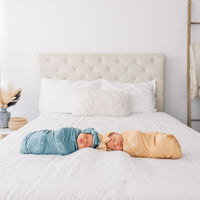 Camden Ocean Blue Stretchy Swaddle