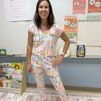 Teacher Pajamas - Personalized Custom Name Pajamas for Women | Cozy Sleepwear Gift