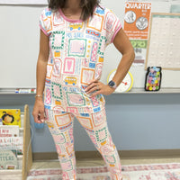 Teacher Pajamas - Personalized Custom Name Pajamas for Women | Cozy Sleepwear Gift