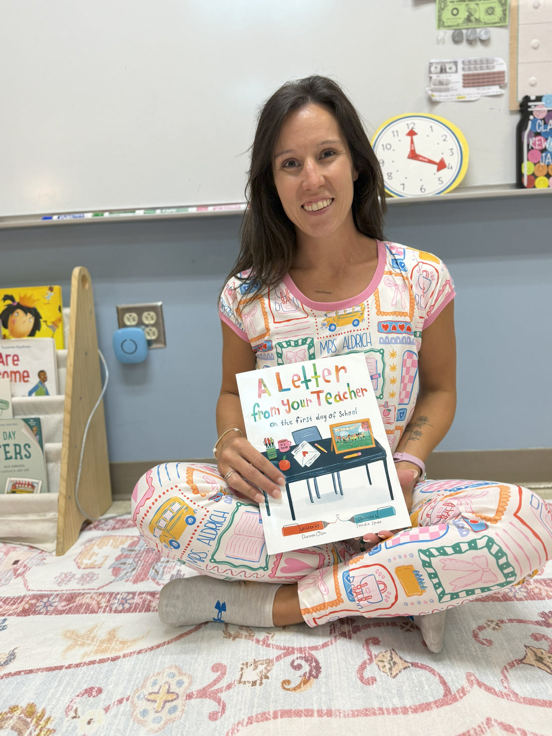 Teacher Pajamas - Personalized Custom Name Pajamas for Women | Cozy Sleepwear Gift