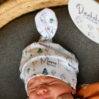 Personalized Keepsake Baby Blanket -- Moses Deer Woodland Nursery Heirloom Gift