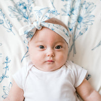 Personalized Baby Gift Set – Vintage Floral Baby Gown, Swaddle Blanket & Name Announcement Disk