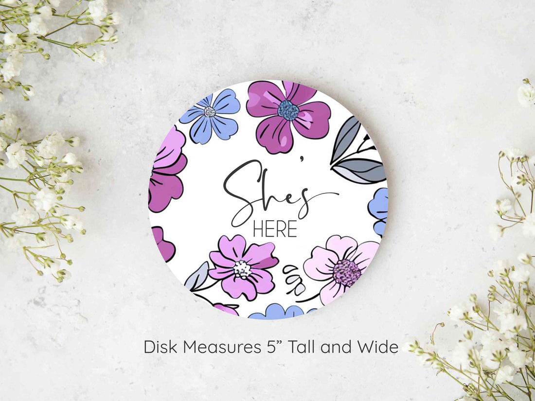 Baby Girl Gift Set – Personalized Floral Baby Outfit with Cozy Gown & Swaddle