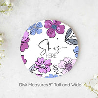 Baby Girl Gift Set – Personalized Floral Baby Outfit with Cozy Gown & Swaddle