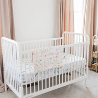 Personalized Baby Blanket – Wildflower Minky Baby Deluxe Cozy Plush Stroller Blanket