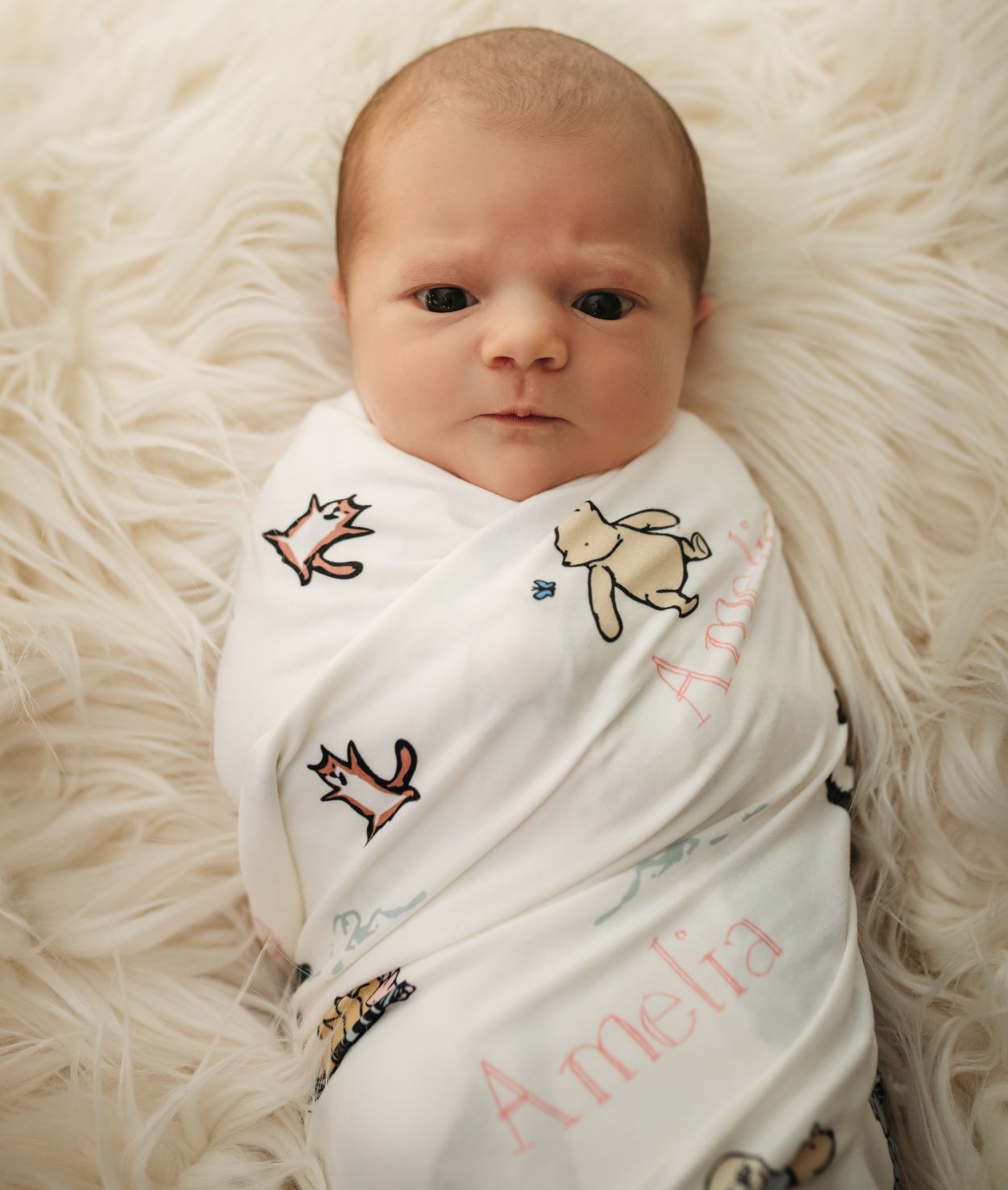 Winnie The Pooh Stretchy Swaddle Blanket Boy and Girl Options