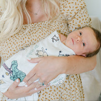 Winnie The Pooh Baby Set – Personalized Baby Take Home Set with Swaddle Blanket & Knit Hat