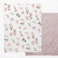 Abigail Floral Minky Deluxe Throw