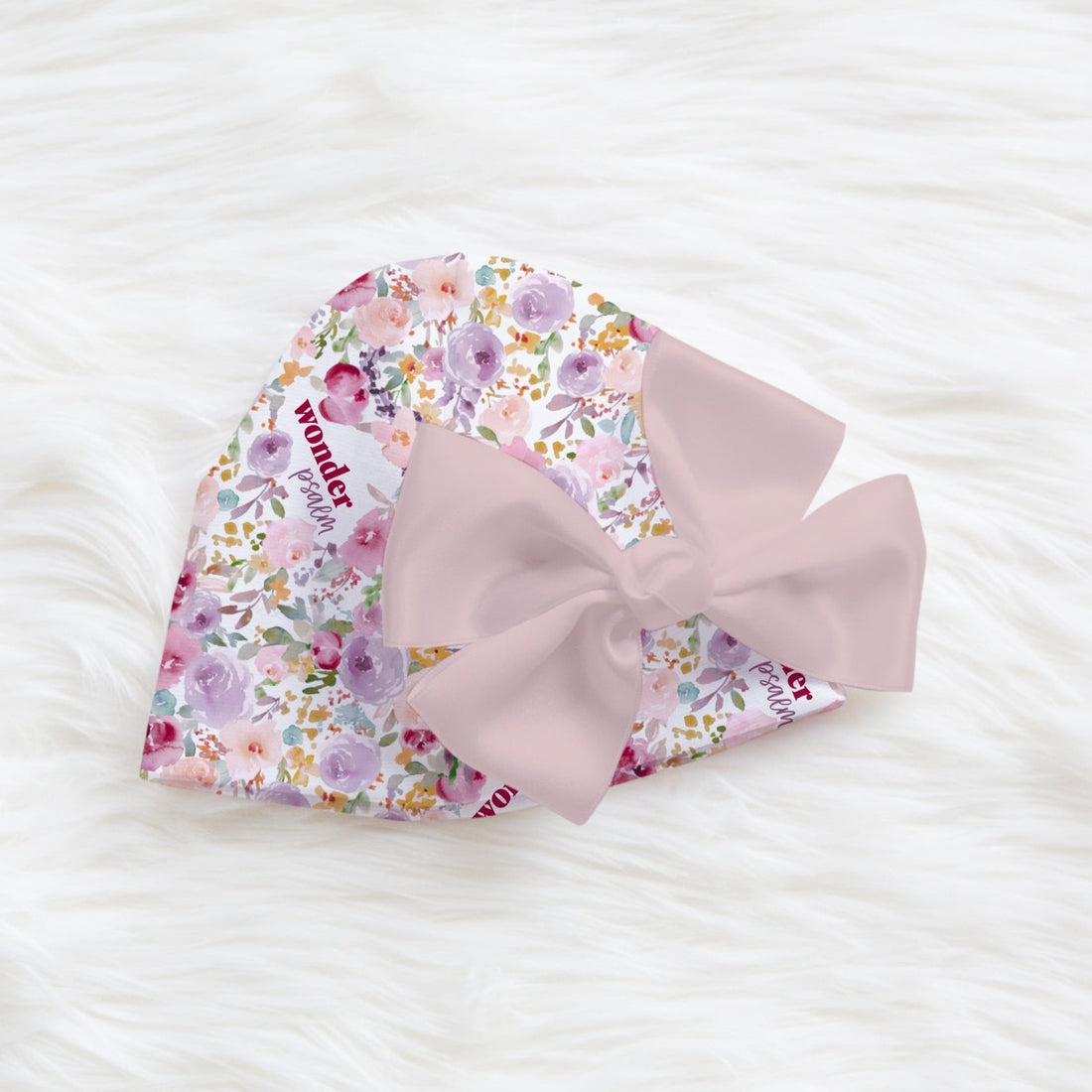 Amelia's Pink Floral Knotted Baby Gown