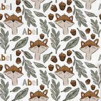 Fox in the Forest Personalized Minky Baby Blanket