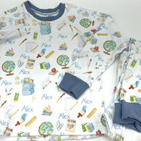 Back To School Pajamas - Personalized Kids Sleepwear For Boys & Girls, Soft Polyester