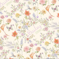 Bailey Spring Floral Personalized Bassinet Sheet