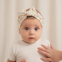 Personalized Baby Gown – Floral Spring Baby Gown with Tie Bottom, Soft Jersey