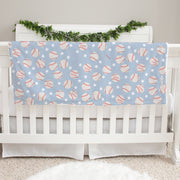Baseball Theme Personalized Baby Blanket