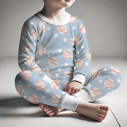 Personalized Baseball Pajamas – Soft Stretch Fabric Kids Sleepwear by AGreatBaby