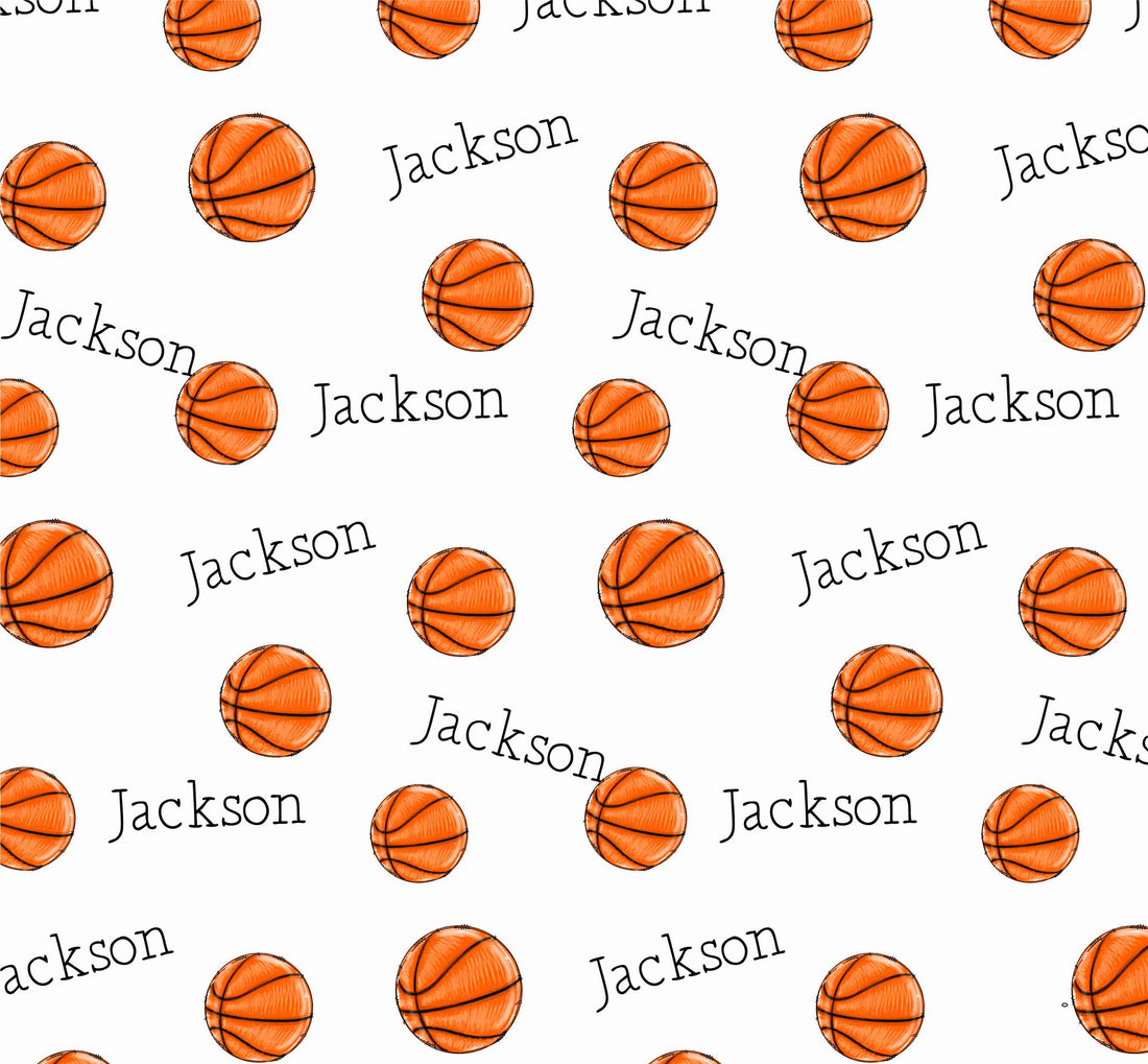 Basketball Pillowcase - Personalized Kids Bedding with Soft Minky Fabric & Cozy Satin Trim