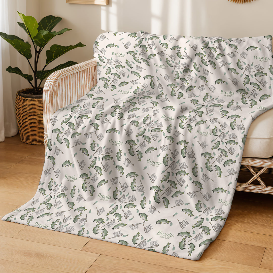 Minky Toddler Blanket – Personalized Double Sided Blanket With Cozy Plush Fabric