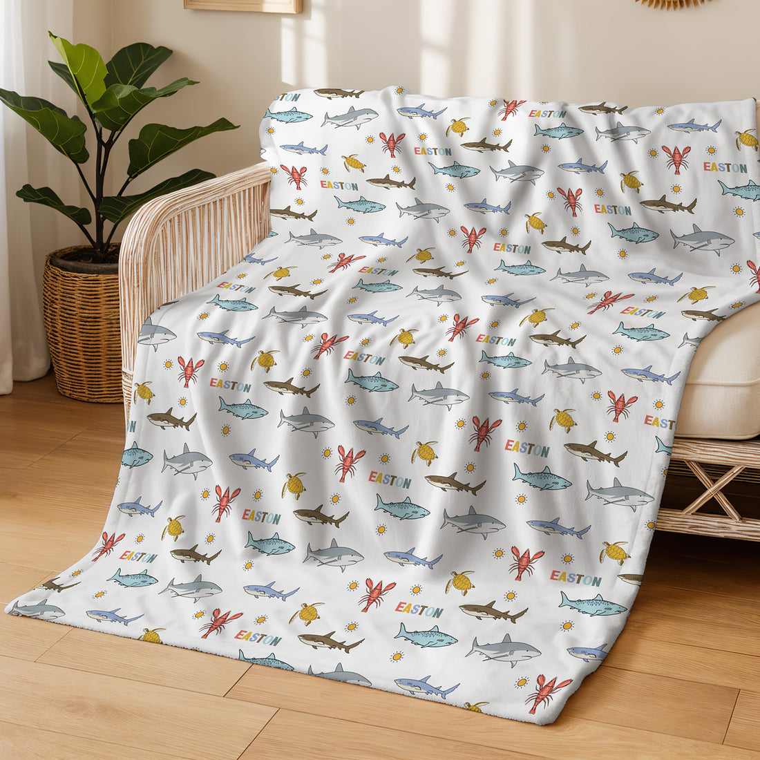 Minky Toddler Blanket – Personalized Double Sided Blanket With Cozy Plush Fabric