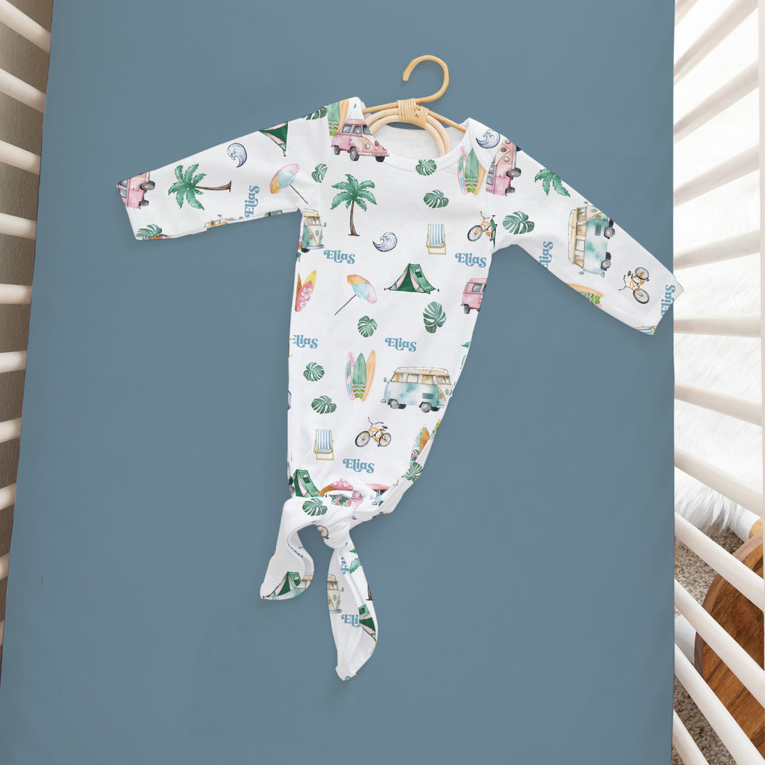 Beach Bum Baby Gown (Boy and Girl Options)