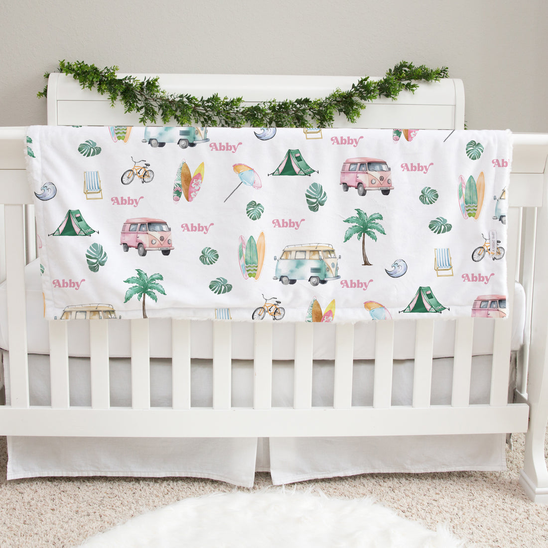 Beach Bum Baby Deluxe Blanket (Boy and Girl Options)