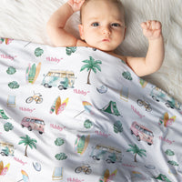 Beach Bum Stretchy Swaddle (Boy and Girl Options)