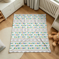 Minky Toddler Blankets – Personalized Toddler Blanket with Plush Minky Fabric, Cozy Nap Blanket