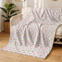 Minky Toddler Blanket – Personalized Double Sided Blanket With Cozy Plush Fabric