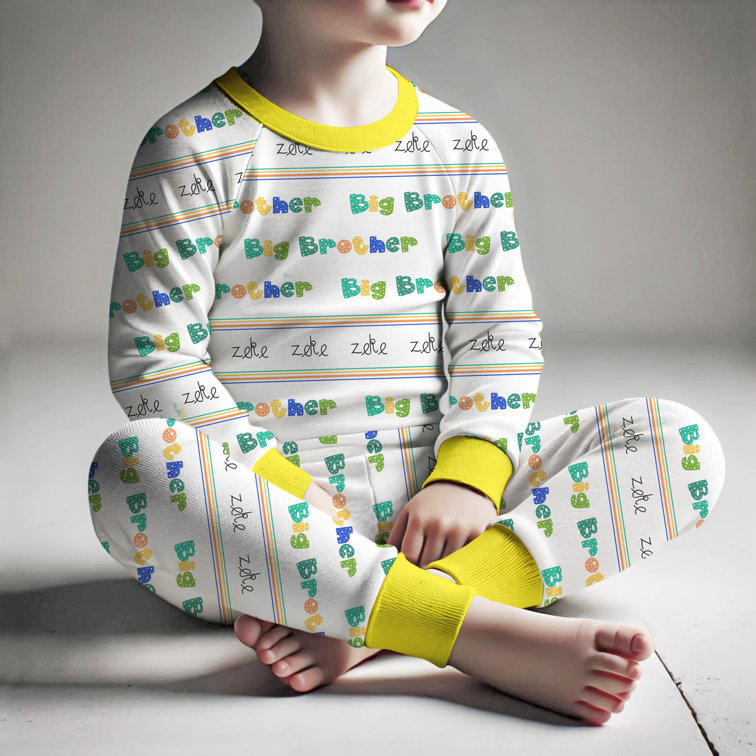 Sibling Set Pajamas – Personalized Kids Matching Pajamas With Soft Stretchy Fabric