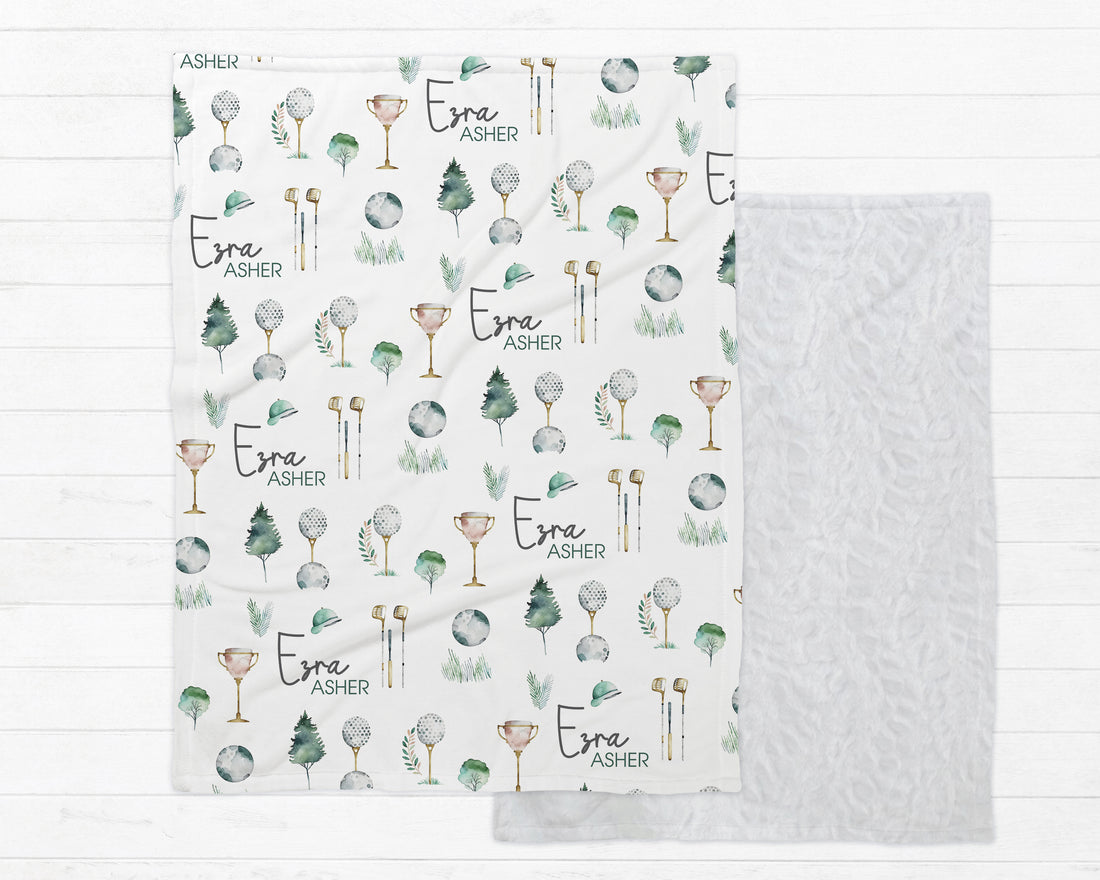 Bill's Golf Day Minky Deluxe Throw
