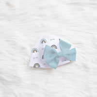 Blue Rainbows Knotted Baby Gown