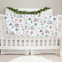Beach Bum Baby Deluxe Blanket (Boy and Girl Options)