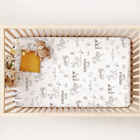 Personalized Crib Sheets – Soft Baby Crib Sheets With Vibrant Nursery Prints